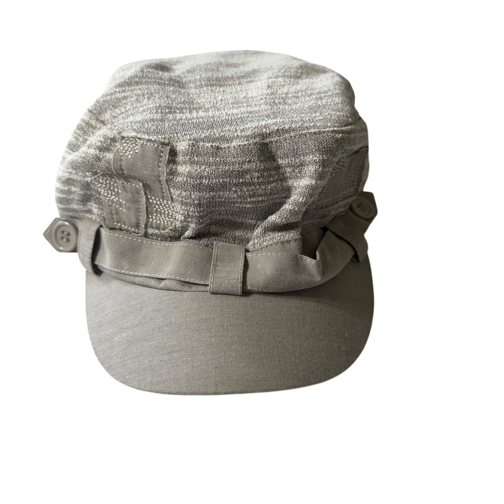 D&Y Cadet Hat Women One Size Grey Marl Military Utility Cap WCD9448 Y2K Gorpcore